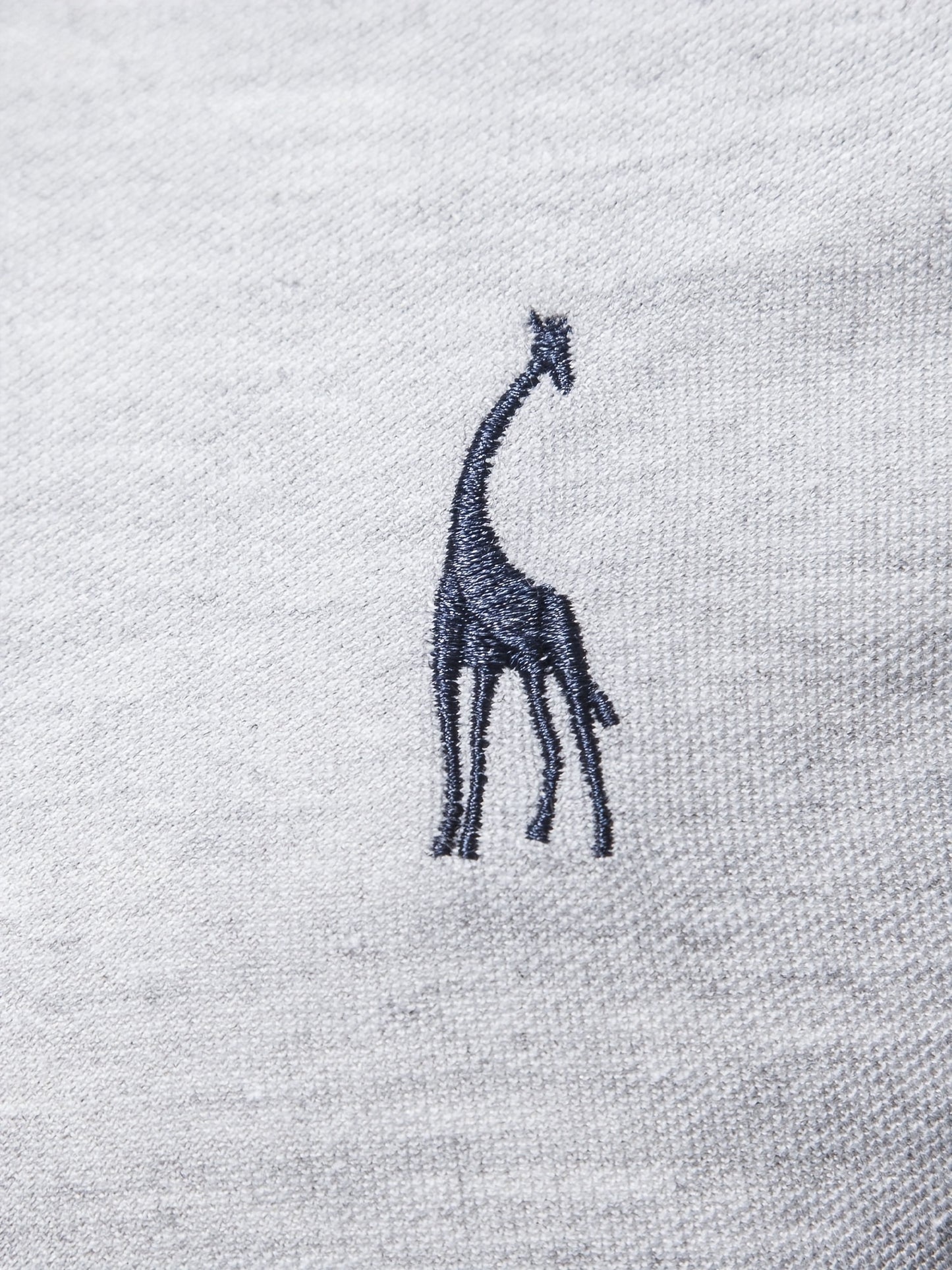 Men's Solid Giraffe Embroidery Long Sleeve Tennis Shirts, Slight Stretch All-match Fashion Men's Top