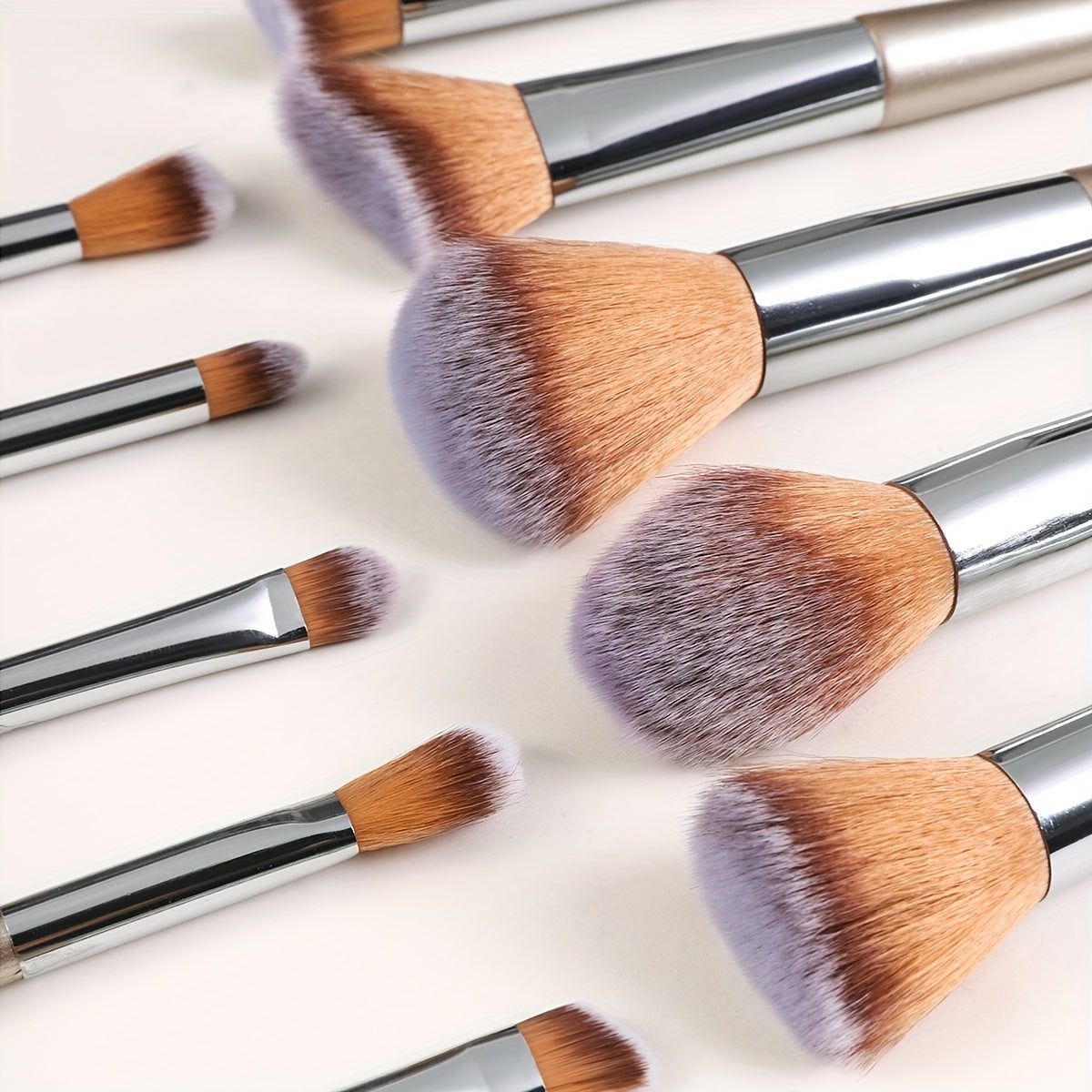10pcs High Quality Professional Makeup Brushes Set Eyeshadow Brown Foundation Powder Cosmetic