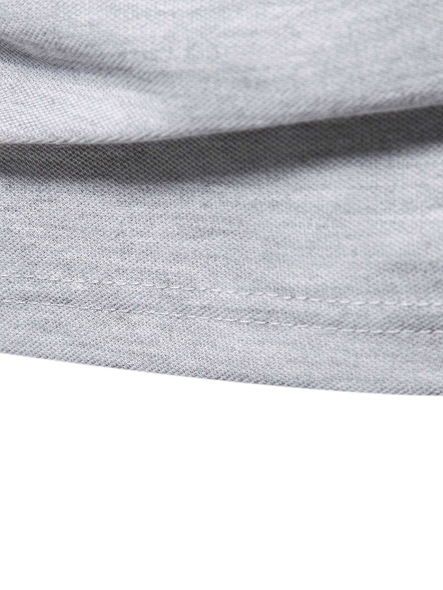 Men's Solid Giraffe Embroidery Long Sleeve Tennis Shirts, Slight Stretch All-match Fashion Men's Top