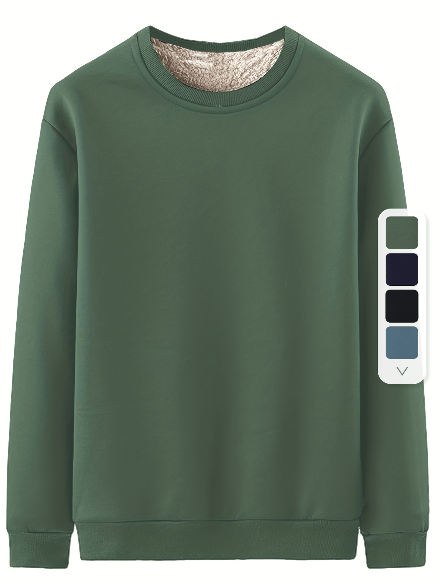 New Men's Casual Fashionable Solid Color Crew Neck Sweatshirts For Autumn And Winter