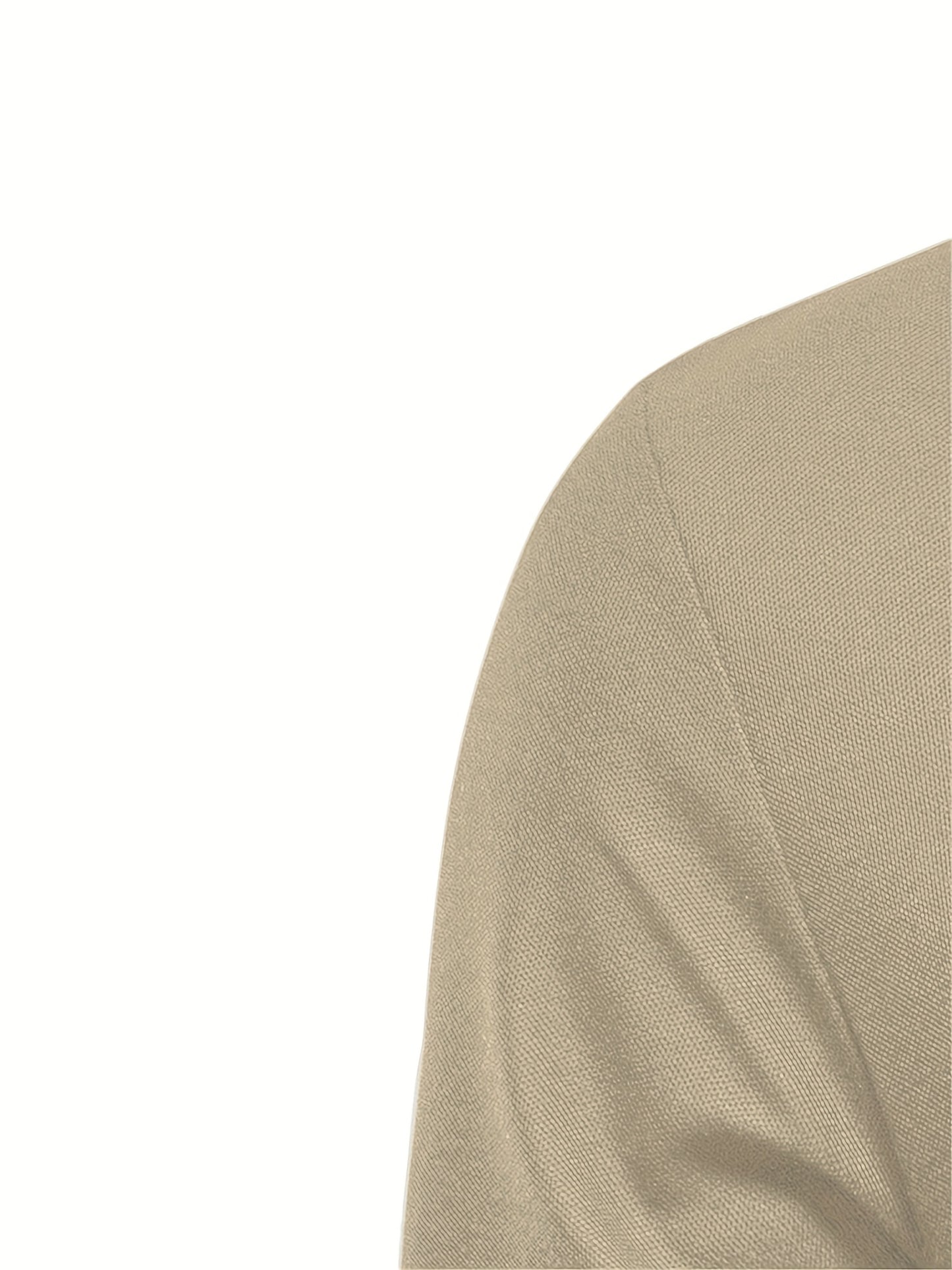 Men's Solid Giraffe Embroidery Long Sleeve Tennis Shirts, Slight Stretch All-match Fashion Men's Top