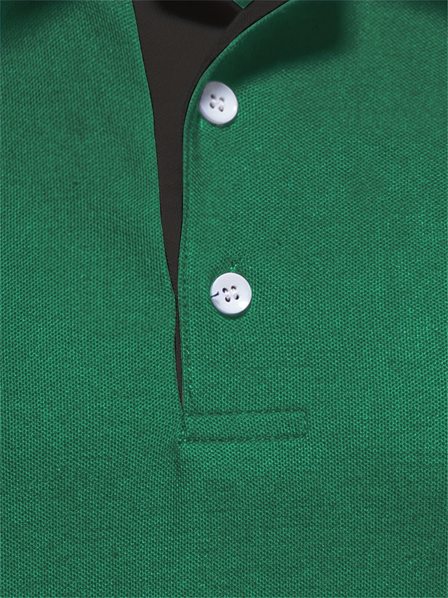 Men's Solid Giraffe Embroidery Long Sleeve Tennis Shirts, Slight Stretch All-match Fashion Men's Top