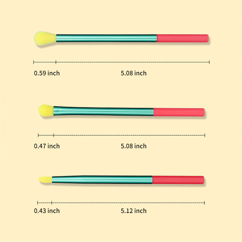 15 pcs Rainbow Color High Quality Makeup Brush Set - Perfect for Eyeshadow, Foundation, and Cosmetic Tools