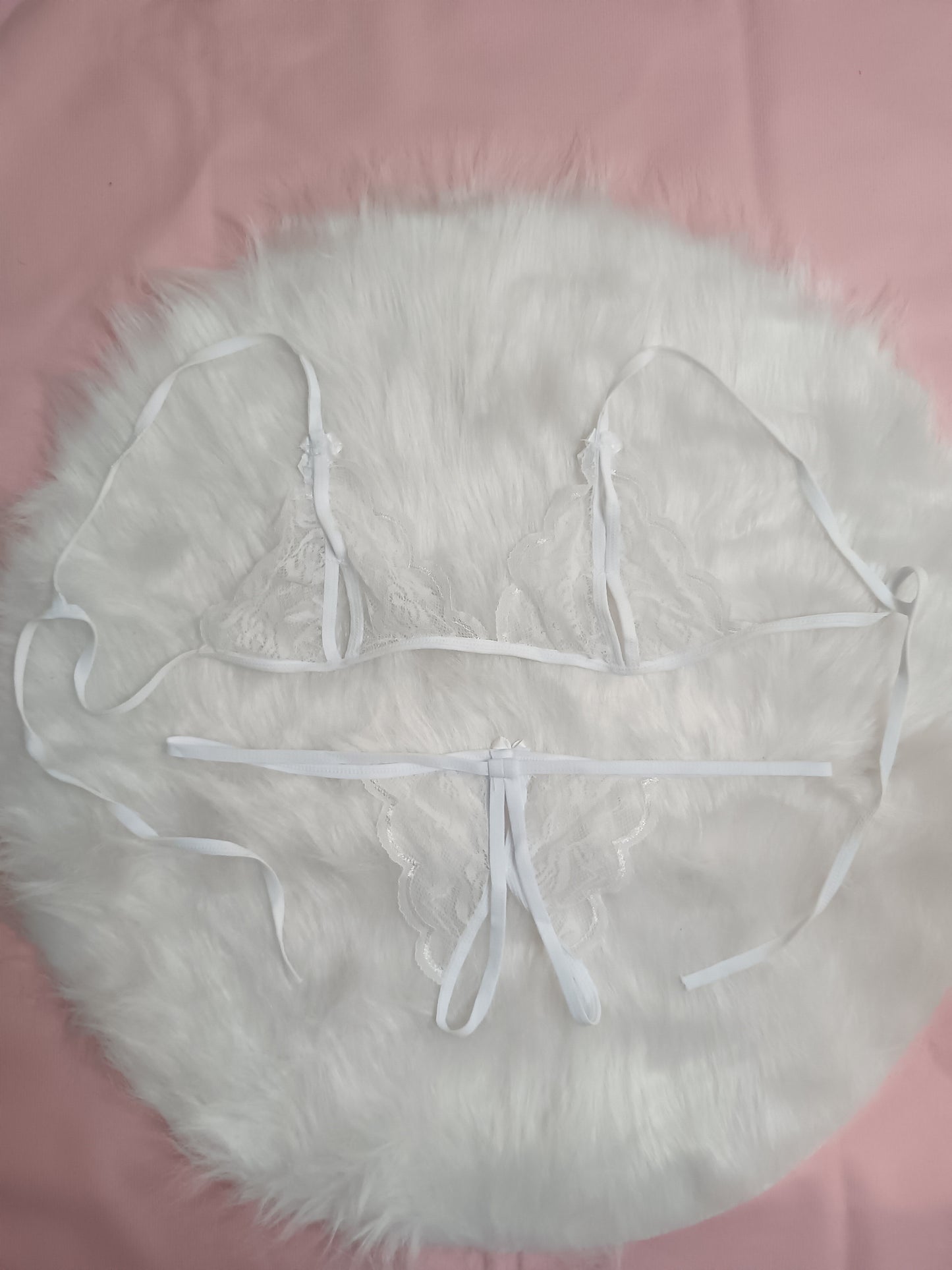 Sexy V-Neck Lingerie Set - Exquisite Bra, Open Crotch Panty, Soft Fabric, Comfortable Fit, Women's Erotic Clothing for Intimate Moments