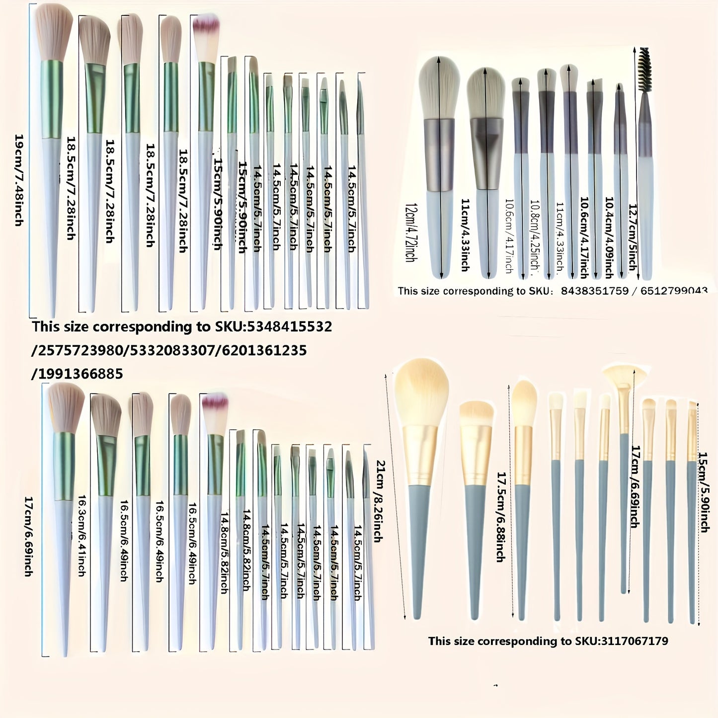 Soft Fluffy Makeup Brushes Professional Foundation Blush Powder Eyeshadow Kabuki Blending Makeup Brush Beauty Tools