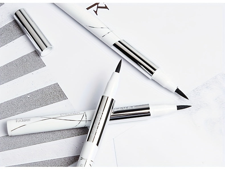 Long-Lasting Black Liquid Eyeliner with Fast Drying and Sweat-Proof Formula