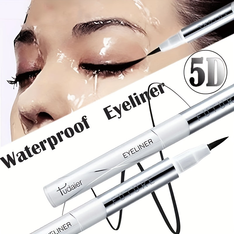 Long-Lasting Black Liquid Eyeliner with Fast Drying and Sweat-Proof Formula