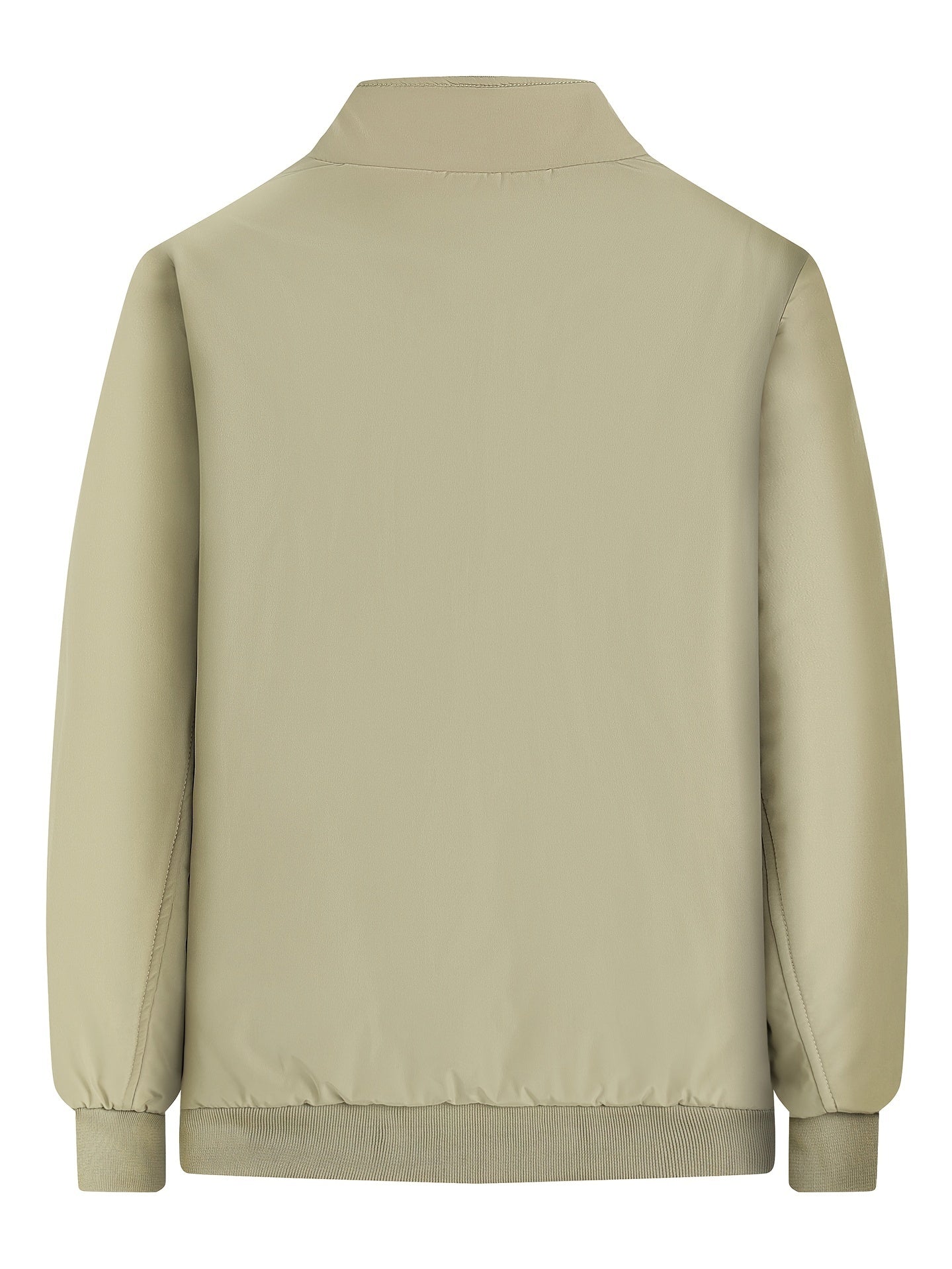 Mens Ultra-Soft Fleece Jacket - Insulated, Stand Collar Zip Up - Versatile Solid Colors for Stylish Fall Winter Outwear - Premium Casual Comfort