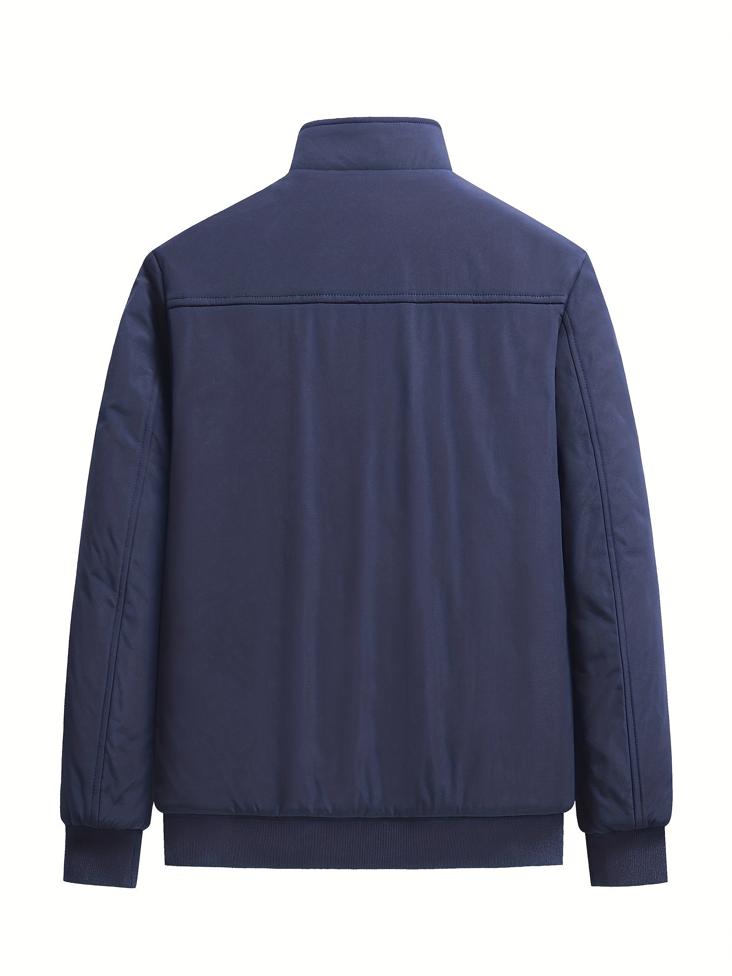 Mens Ultra-Soft Fleece Jacket - Insulated, Stand Collar Zip Up - Versatile Solid Colors for Stylish Fall Winter Outwear - Premium Casual Comfort