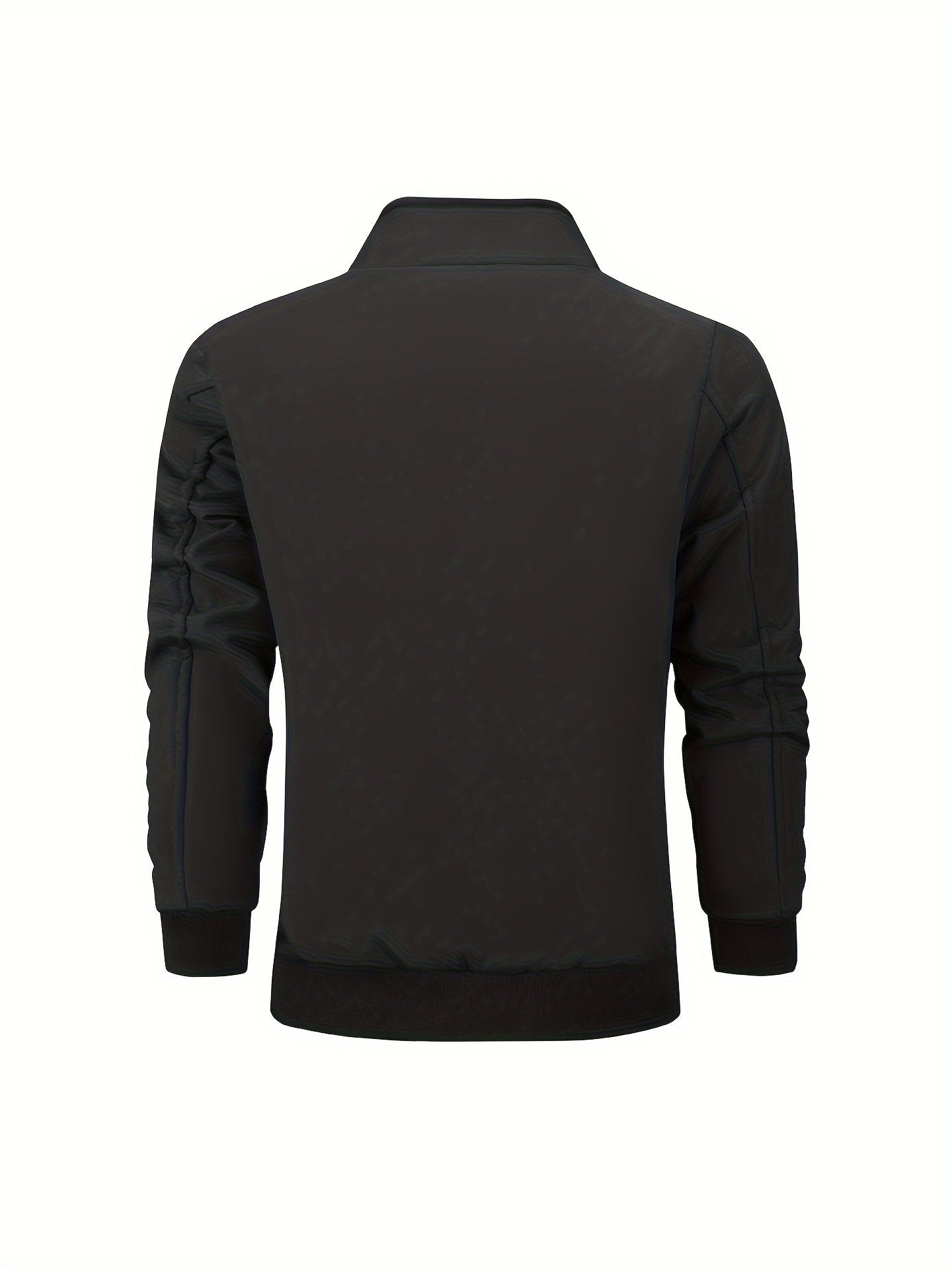 Mens Ultra-Soft Fleece Jacket - Insulated, Stand Collar Zip Up - Versatile Solid Colors for Stylish Fall Winter Outwear - Premium Casual Comfort