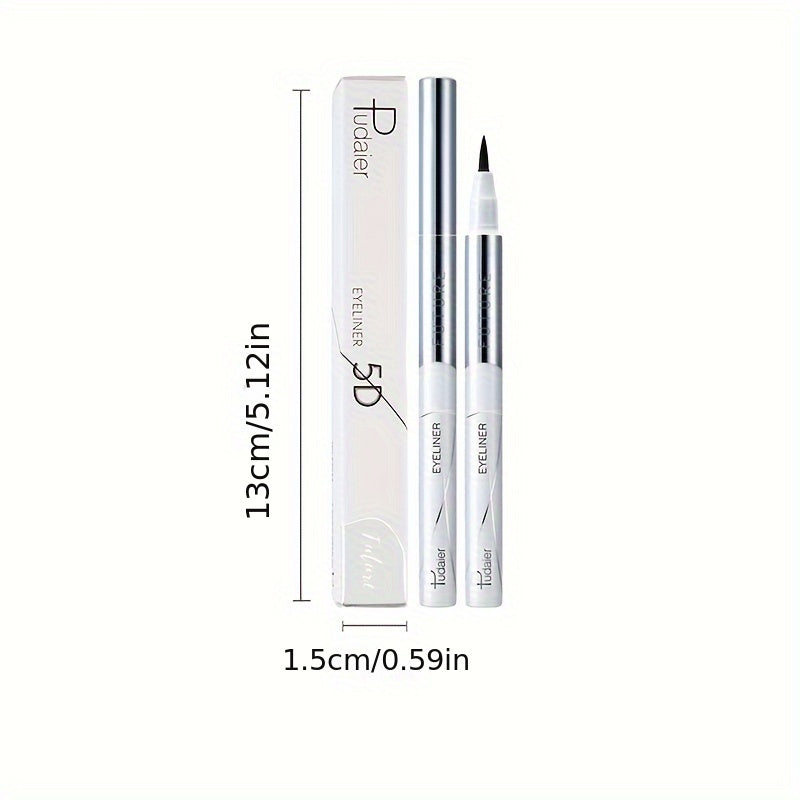 Long-Lasting Black Liquid Eyeliner with Fast Drying and Sweat-Proof Formula