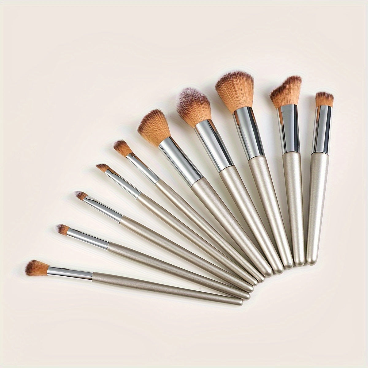 10pcs High Quality Professional Makeup Brushes Set Eyeshadow Brown Foundation Powder Cosmetic