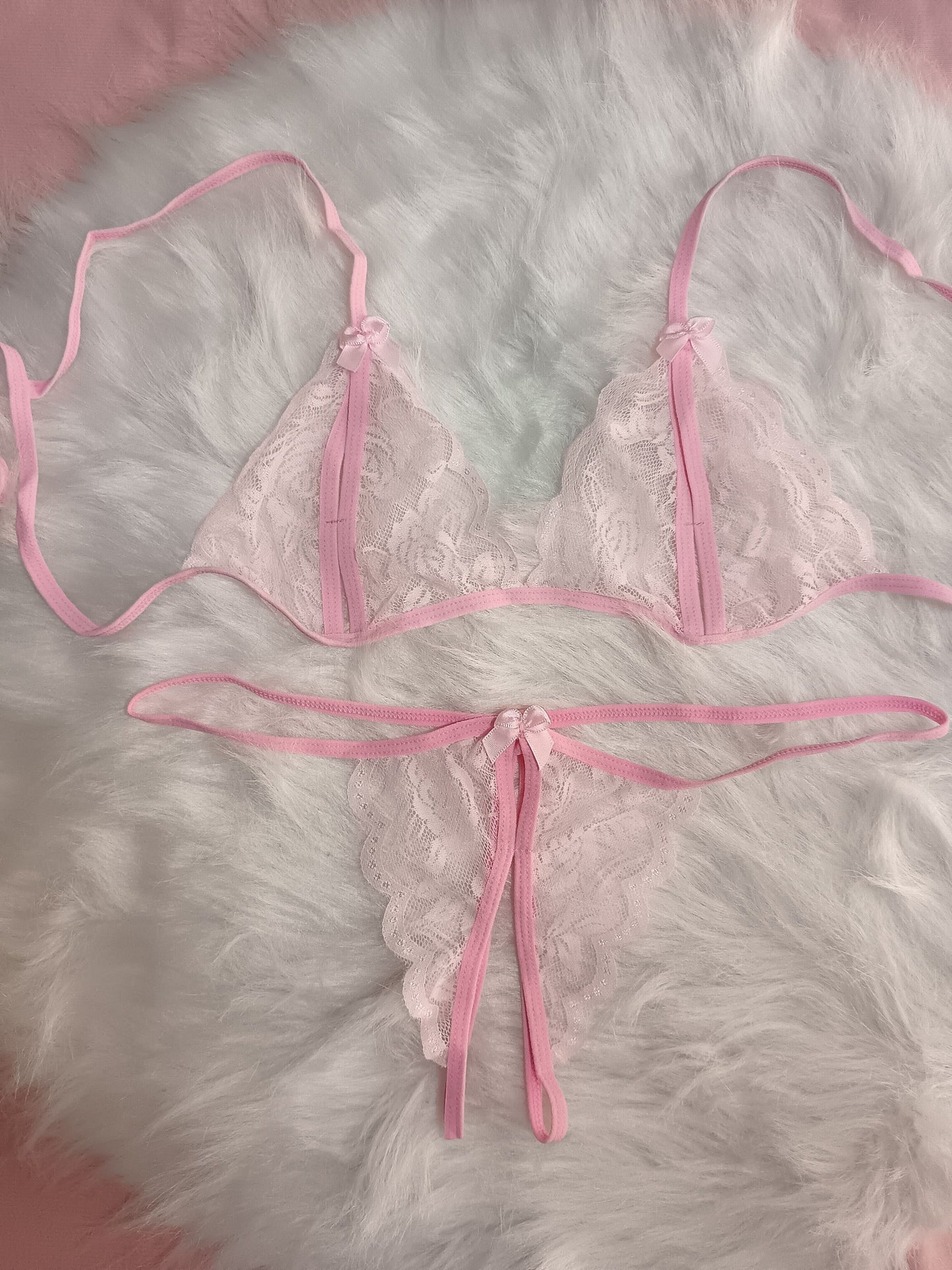 Sexy V-Neck Lingerie Set - Exquisite Bra, Open Crotch Panty, Soft Fabric, Comfortable Fit, Women's Erotic Clothing for Intimate Moments